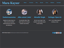 Tablet Screenshot of mara-kayser.de